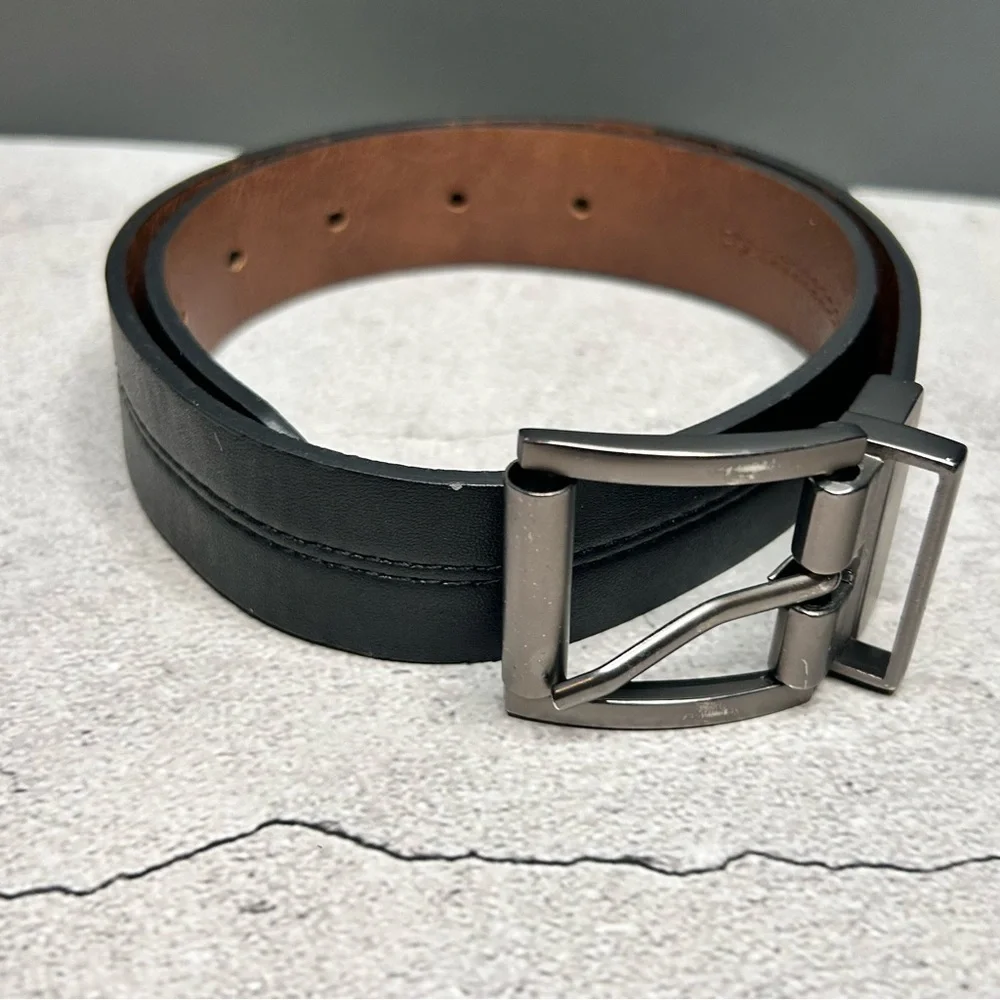 Kids' Black and Brown Reversible Belt